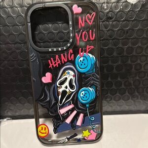 Scream mask iPhone 15 pro Case with Playful Design ghost face